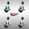 Service Caster 3 Inch 316SS Solid Poly Swivel 1-3/4 Inch Expanding Stem Caster Set Brake SCC SCC-SS316EX20S314-SPUS-TLB-134-4 - alternate 3